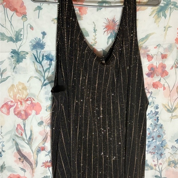 Vintage Onyx Nite Black and Metallic Tank and Coverup Set - Picture 6 of 11